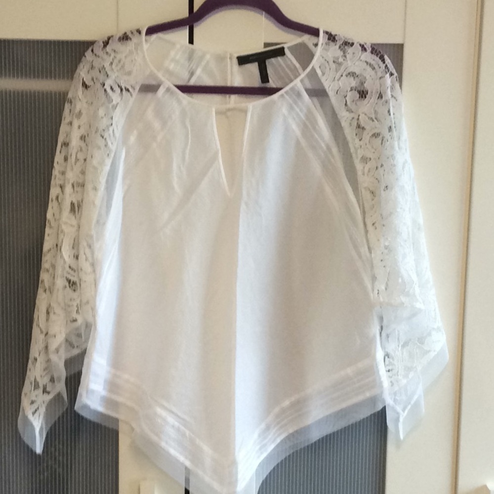 White cotton blouse by BCBG